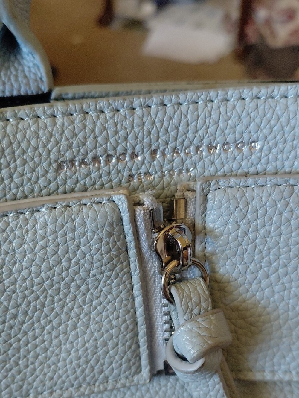 Classic Structured Mini Tote Bag - Light Blue - Picture 2 of 5